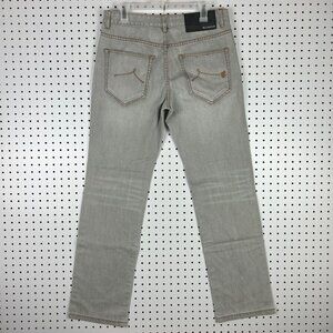 Rocawear‎ Gray Y2K Baggy Jeans 32x32 Stitched Skater Streetwear Honeycomb 90s